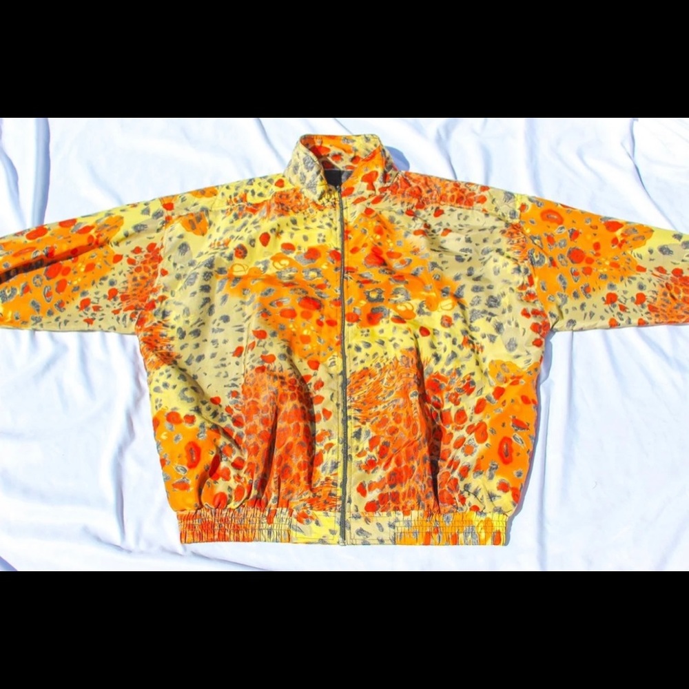 Vintage Leopard Print Windbreaker